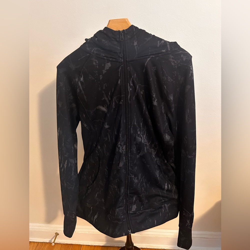 RBX Large black and gray jacket with hoodie and zipper